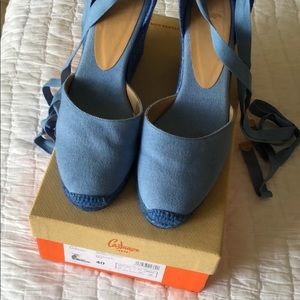 Castaner Blue Espadrilles, Size 10/EU 40